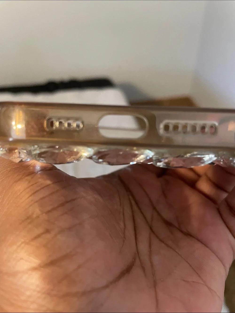 Clear Crystal Bling Phone Case - Clear Rhinestone/Gem Studs IPhone 14 Pro